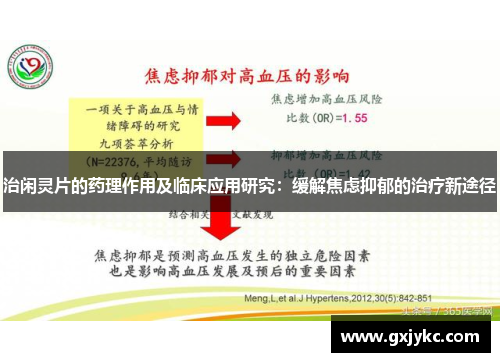 治闲灵片的药理作用及临床应用研究：缓解焦虑抑郁的治疗新途径